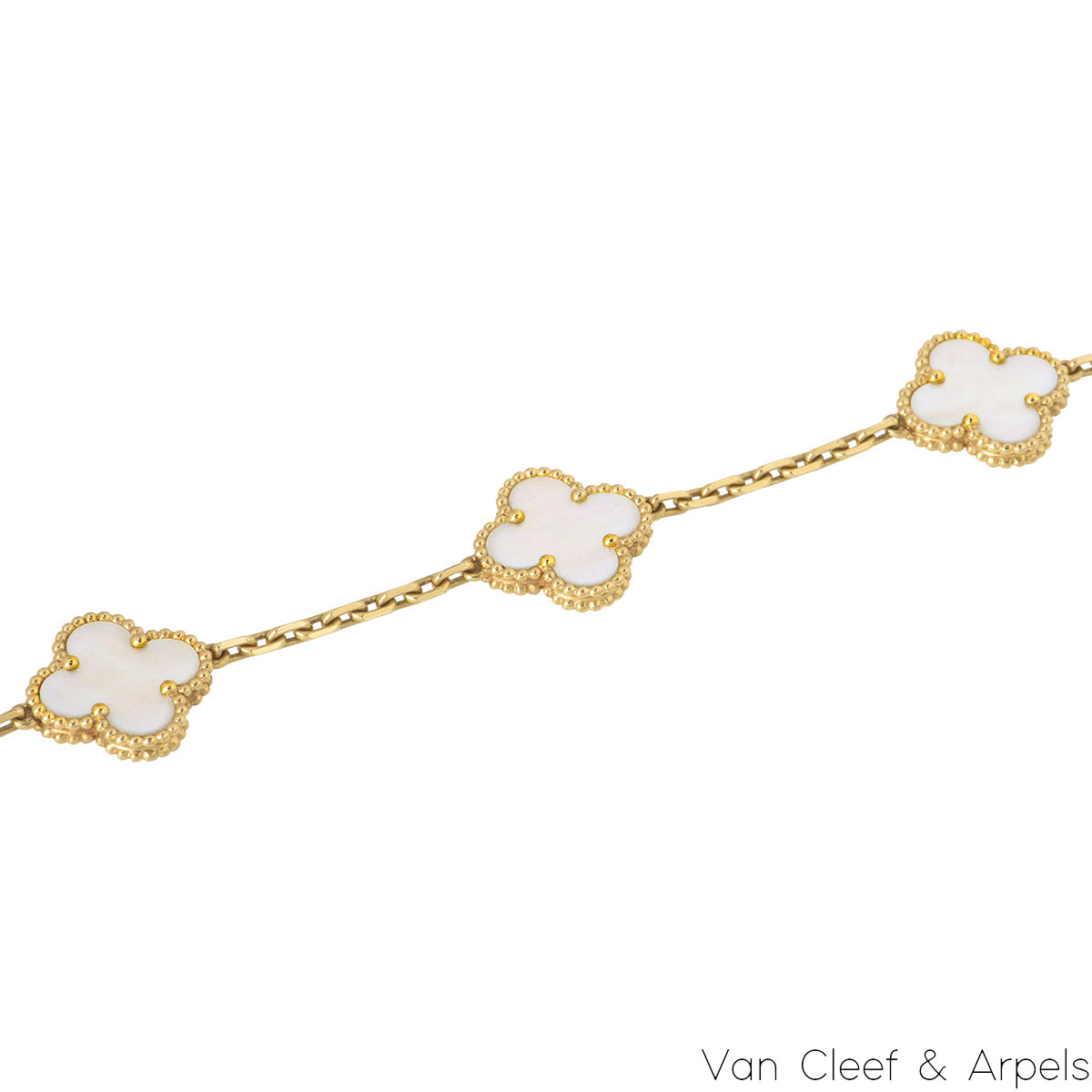 Van Cleef & Arpels 18k Y/G Vintage Alhambra Bracelet VCARA41800